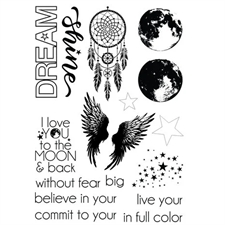 Sizzix Thinlits Die & Stamp Set By 49 & Market - Starlight Dreams